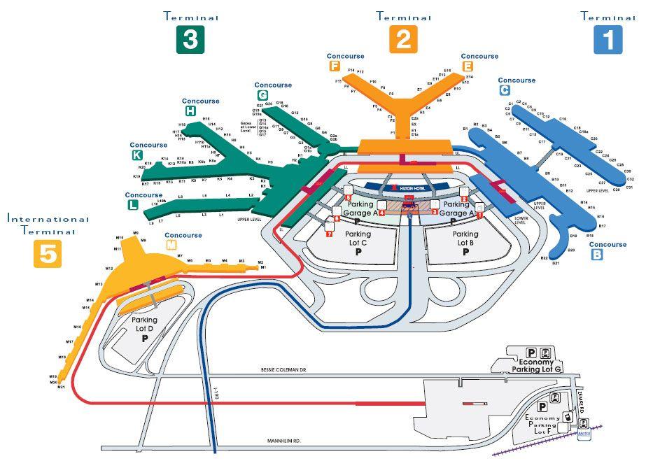 Chicago Airport Map 