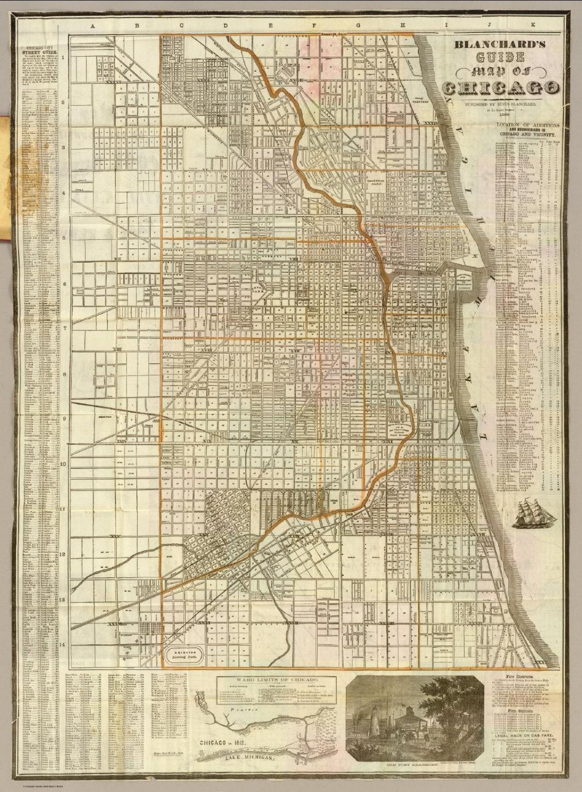 Chicago historical map