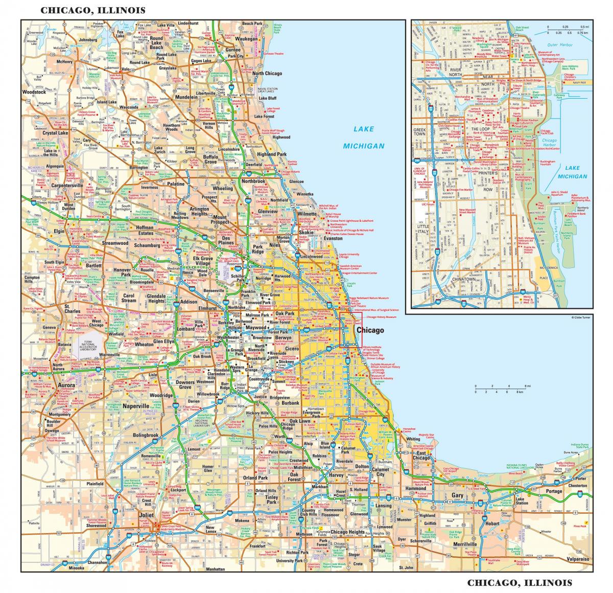 Chicago streets map